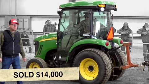 AUCTION FEVER! Did We BUY It? Tractor Time with Tim Bids on a John Deere 3520 with 3600 Hours!