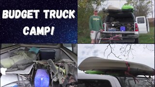 Budget Truck Camp Set Up! | Truck Camping