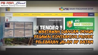 Wartawan Diancam Oknum pegawai Kontraktor Proyek Pelebaran Jalan BP Batam, saat mau Konfirmasi #kpk