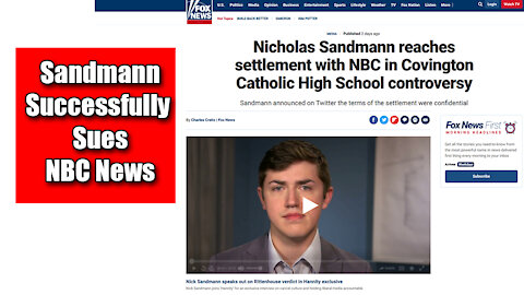 Breaking Nicholas Sandmann Wins Settlement | Trump Detractors Pounce