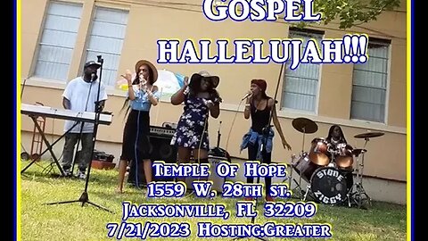 Gospel performers Temple Of Hope Jacksonville, FL 7/21/2023