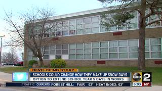 School calendar change could mean 5 more days at end of year