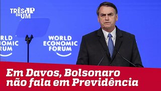 Em Davos, Jair Bolsonaro fala em economia aberta e combate à corrupção