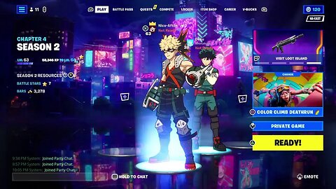 BakuDeku play Fortnite