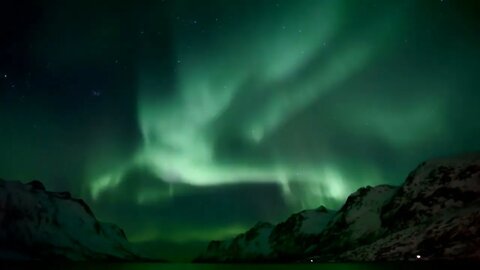 Aurora Borealis.Northern lights