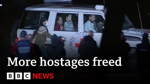 More Israeli hostages freed by Hamas in exchange for Palestinian prisoners – BBC News