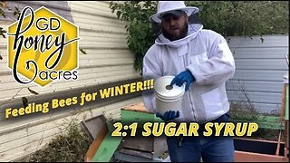 Feeding Bees for WINTER
