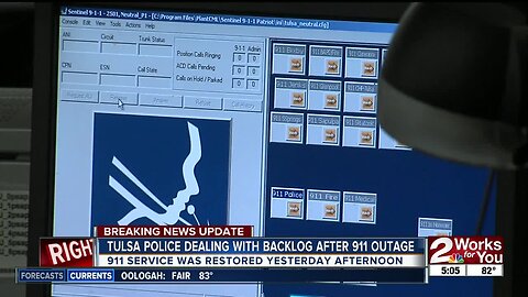 Tulsa police dealing with backlog after 911 outage