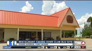 Former Club Blue site to reopen as restaurant
