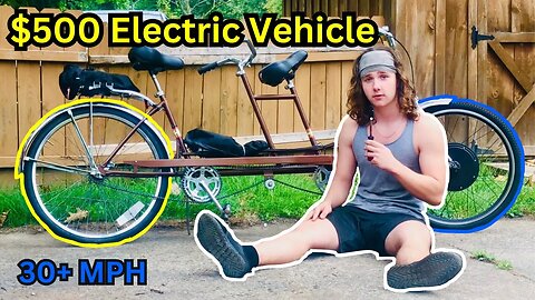 The Ultimate City Vehicle Under $500! | Electric Tandem Bike
