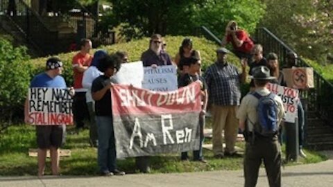 Anti-Free Speech Activists at the 2014 AmRen Conference