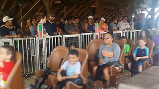Toby and Wyatt on a Roller Coaster Texas 46