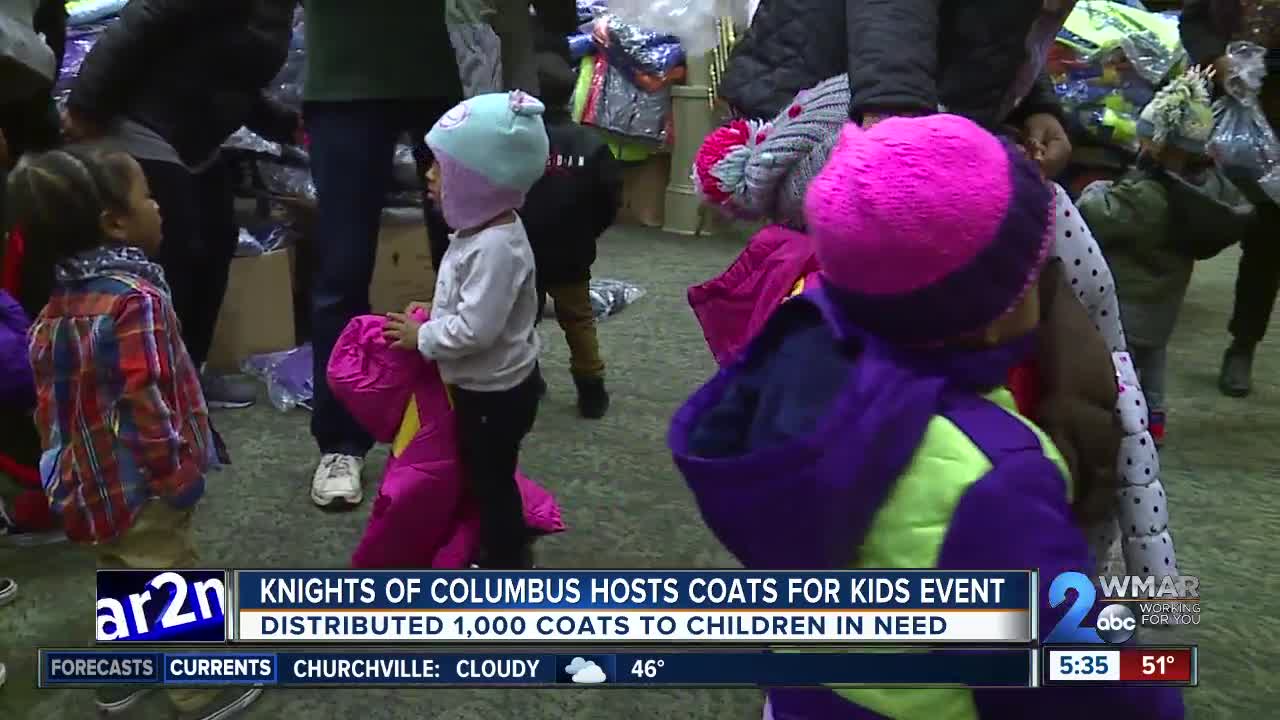 Knights of Columbus host 'Coats for Kids' event in Baltimore