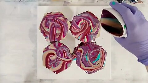 Acrylic Pour Coasters Sealed with Resin - FULL Video