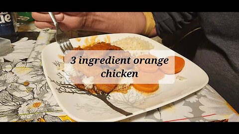 3 ingredient orange chicken
