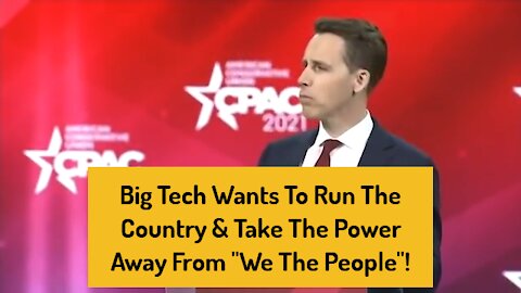 Big Tech Wants To Run The Country