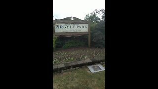 Argyle park and trains in Babylon Suffolk County NY