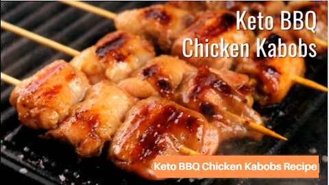 Keto BBQ Chicken Kabobs Recipe #Keto #Recipes