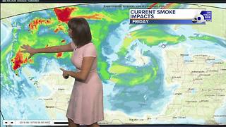 Scattered storms Friday keep fire danger critically high