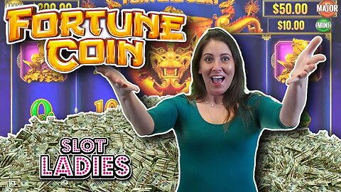 🎰 SLOT LADY Melissa 🎰 Tries Her Luck On The Fortune Coin!!!! 🪙