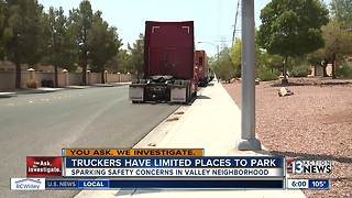 Tired truckers have few parking options in Vegas