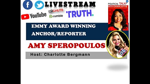JOIN POLITICAL TALK WITH CHARLOTTE SPECIAL GUEST: AMY SPEROPOULOS