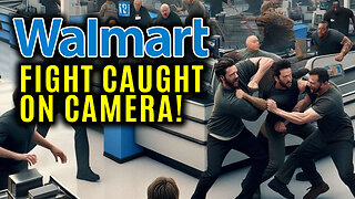 Walmart Customer KNOCK OUT - CCTV Fight Caught on Camera