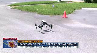 Student drone pilots called to duty as hurricane approaches