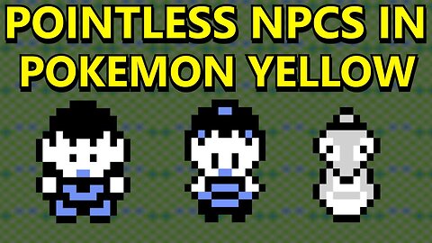 Pointless NPCs in Pokemon Red Blue and Yellow - ABrandonToThePast