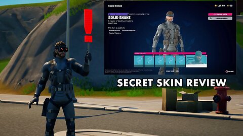 “NEW” SOLID SNAKE SECRET SKIN REVIEW! (He’s pretty cool)
