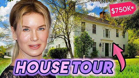Renee Zellweger | House Tour | East Coast Real Estate, Connecticut Mansion & More