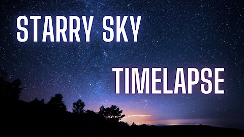 Fantastic starry sky Timelapse