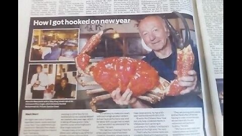 King Island crab follows "Crabtree" in column under "Charles has cancer" cartoon. What are the odds?