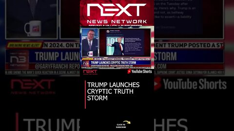 TRUMP LAUNCHES CRYPTIC TRUTH STORM #shorts
