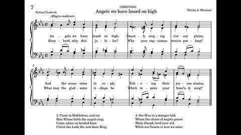 7. Angels we have heard on high (St. Gregory Hymnal)