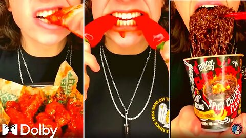 Asmr 3 minutes for sleep spicy food challenge eating - 2023 - 3 - eating spicy for a whole day 🥵