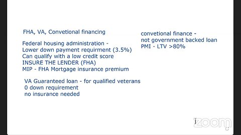 FHA, VA, Conventional Finance