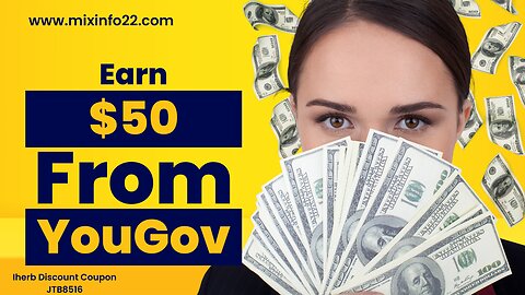 Earn money online | Earn 50$ from YouGov's global website #mix #make_money_online #earn_money