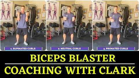 BICEPS BLASTER | Workout | Coaching with Clark