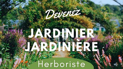 Devenez jardinier(ière) herboriste : #plantesmedicinales #herboristerie #jardinage