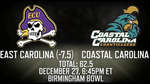 East Carolina vs Coastal Carolina Prediction and Picks | Birmingham Bowl Betting Advice | Dec 27