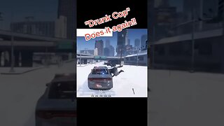 Drunk police officer crashes his car again in @dondada #dondadaRp #gta #gta5 #FiveM #police #crash