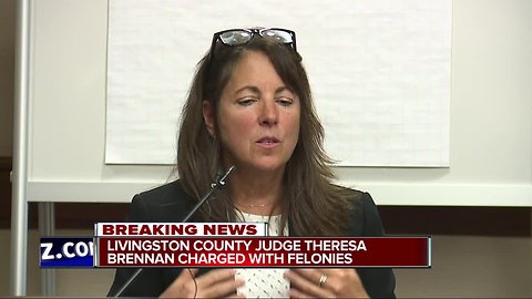 Livingston Co. Judge Theresa Brennan being charged with three felonies
