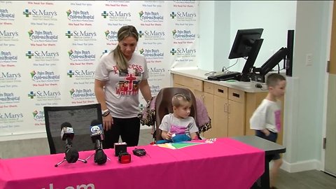 Preslie Jenkins, 3-year-old shot in head during road rage incident, appears at news conference