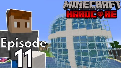 Hardcore Minecraft : Ep11 "Floating Axolotl Tank"