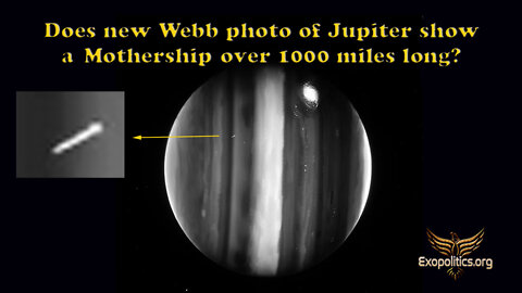 Does new Webb photo of Jupiter show a Mothership over a thousand miles long?