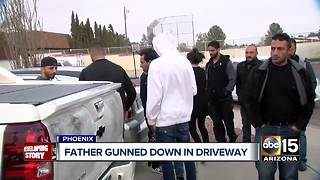 Phoenix family grieving after father gunned down in driveway