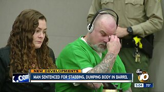 Killer sentenced for leaving man's body in barrel