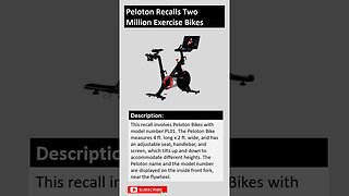 Peloton Recalls Two Million Exercise Bikes Due to Fall and Injury Hazards