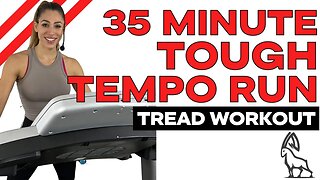 35 MIN TOUGH TEMPO RUN | Treadmill Follow Along!